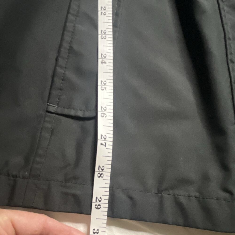 L.L.Bean H2OFF Women's Black Hooded Mid-Length Rain Coat Jacket L Regular - Picture 12 of 15